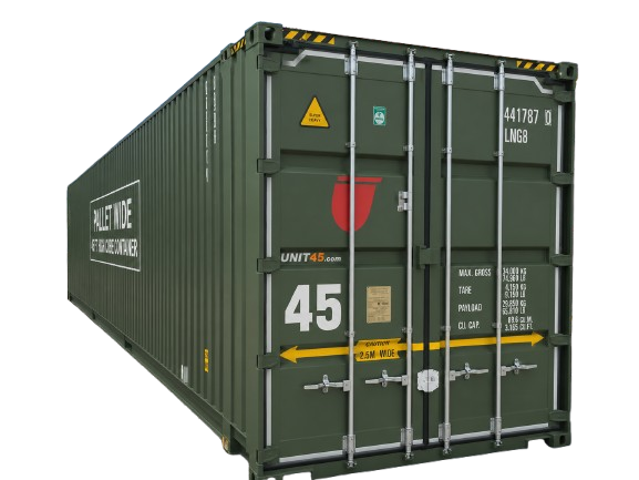 45 ft High Cube Pallet Wide Container for Sale