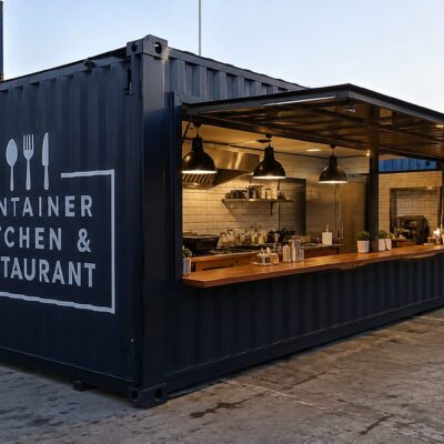 container kitchen and restaurant conversion for sale
